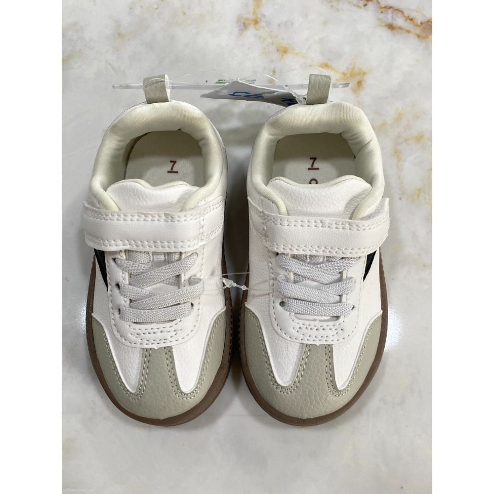 Carter's Toddler Boy sneakers. Brown, tan, Black. Size 7. - Picture 3 of 9
